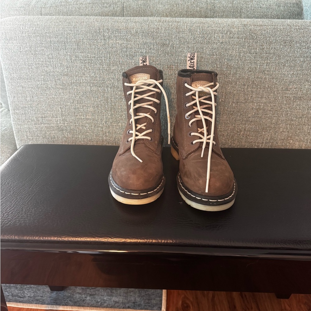 Dr. Martens Brown Leather Work Boots